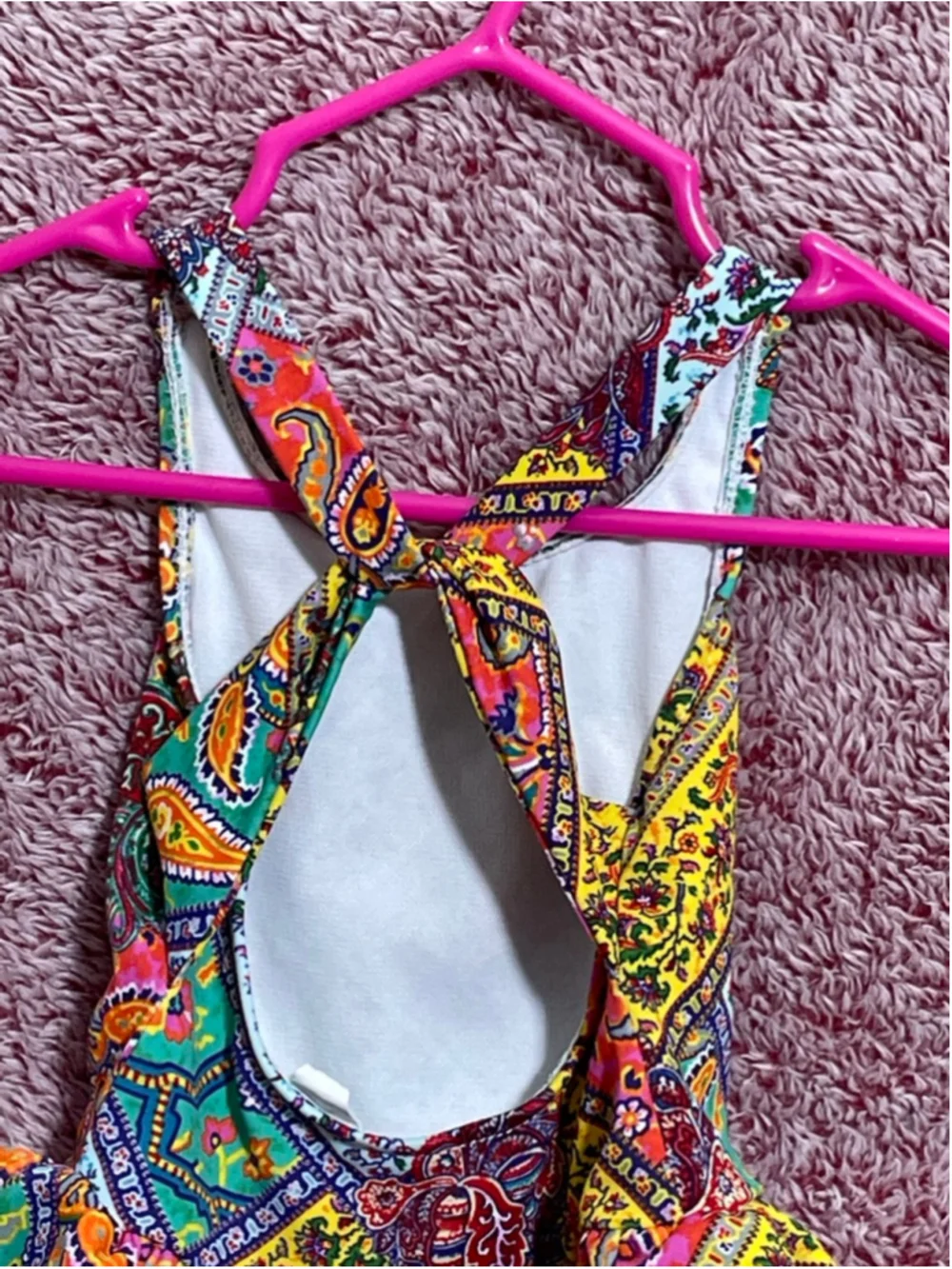 Girls Ralph Lauren One Piece skirt Swimsuit 9 Months Multi-color Paisley